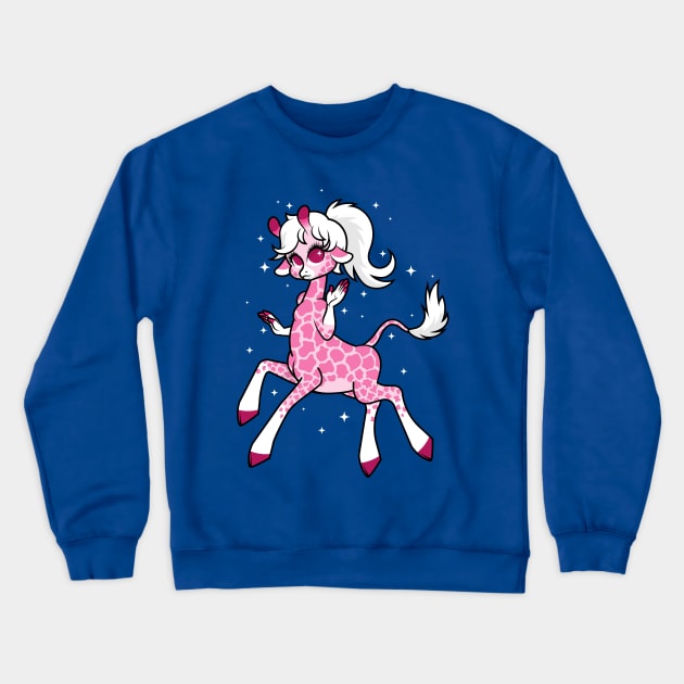 Candy the Giraffe Crewneck Sweatshirt by JenniferSmith